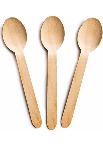 6 Adet Tahta Kaşık Bal Kaşığı Baharat Kaşığı Bambu Kaşık Seti