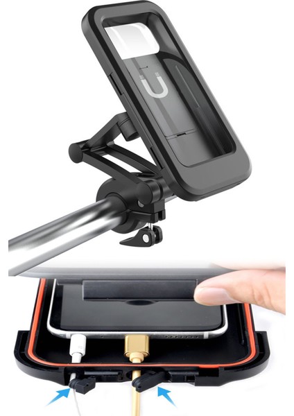 Kolay Kullanımlı Telefon Tutucu Su Geçirmez Dokunmatik Kullanılabilir Telefon Tutucu indirimleri