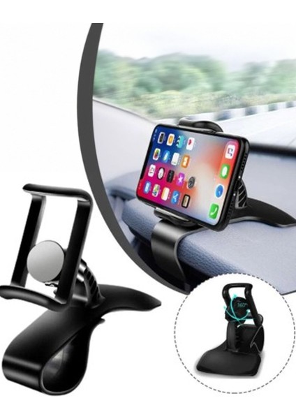 Araç Gösterge Üstü Telefon Tutucu 360 Derece Tüm Araçlar Için Uyumlu fiyatları
