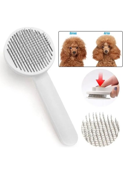 Dökülen Kırılan Tüyleri Toplamak İçin Profesyonel Kedi Köpek Tüy Tarağı