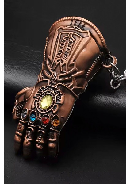 Anahtarlık Sonsuzluk Taşları Metal İşlemeli Anahtarlık 2 Adet Thanos Eldiveni Şeklinde fırsatları