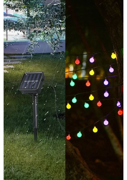 Bahçe Süsleme Işığı 4 Farklı Modlu 9 Metre 50 Adet Top LED