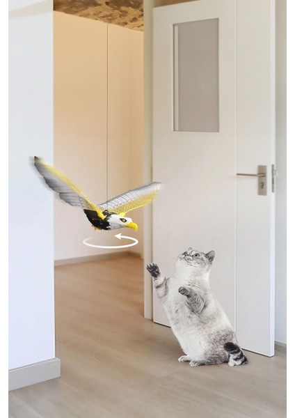 Kedi Köpek Oyuncağı Asılabilir Hareketli Kartal Görünümlü Oyuncak