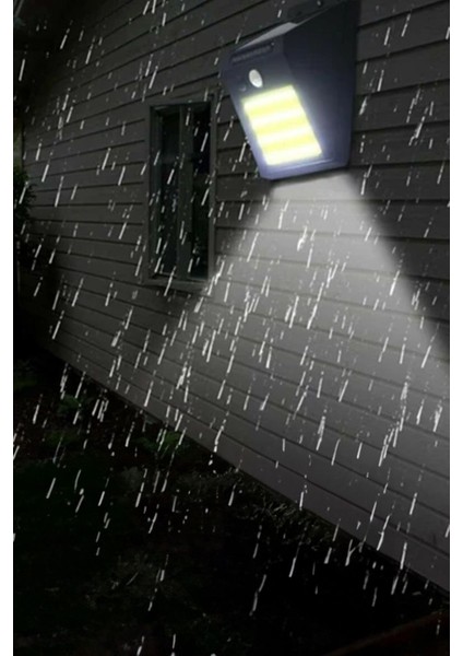 Hareket Sensörlü Solar 48 LED Bahçe Lambası LED Aç Kapa Düğmeli