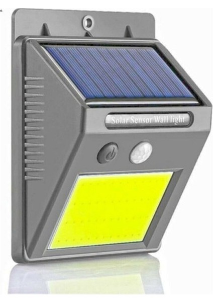 Hareket Sensörlü Solar 48 LED Bahçe Lambası LED Aç Kapa Düğmeli