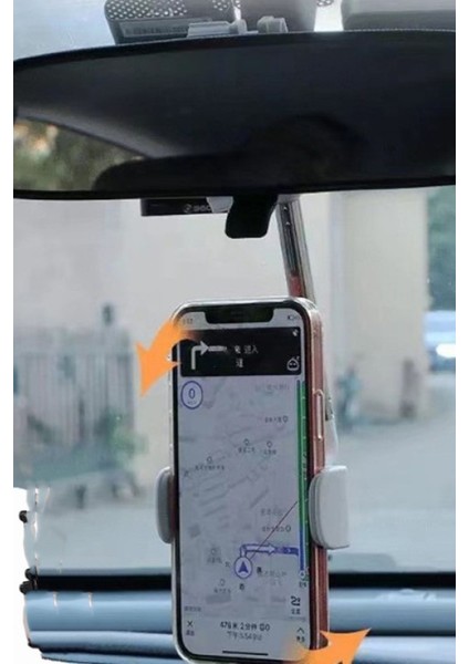 Araba Içi Dikiz Aynasına Takılan Telefon Tutucu Tüm Arabalar Için Uyumlu