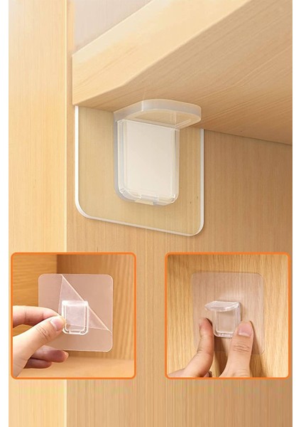 4'lü Dekoratif Raf Sabitleyici Ayarlanabilir Başlıklı Özel Zarif Askılar fiyatları