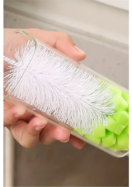 Pratik Uzun Saplı Biberon Kavanoz Bardak Temizleme Fırçası Pratik Bulaşık Yıkama Fırçası