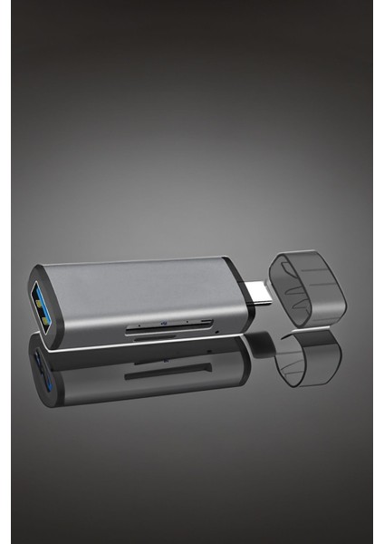 Kart Okuyucu Dönüştürücü Type-C USB Hafıza Kartı USB 3.0
