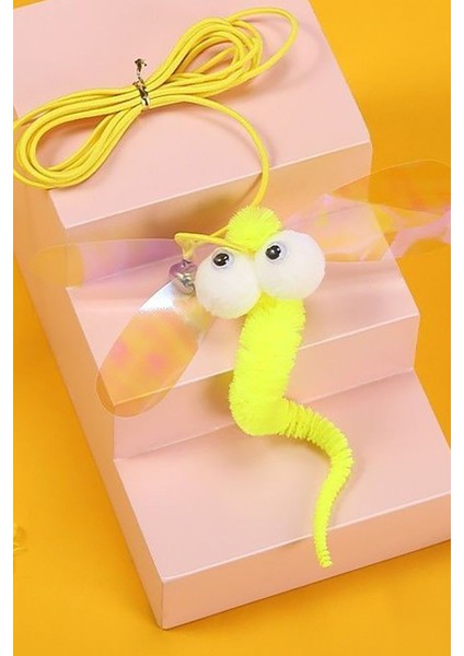 Kelebek Model Elastik Kedi Oyun Oltası, Kendinden Yapışkanlı, Sağlığa Zararsız, Portatif modelleri