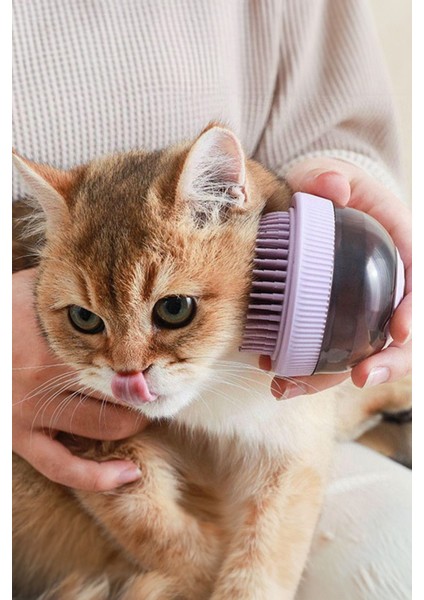 Kedi Köpek Temizleme Yıkama İçin Silikon Fırça
