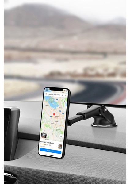 360 Derece Dönebilen Vakumlu Telefon Tutucu