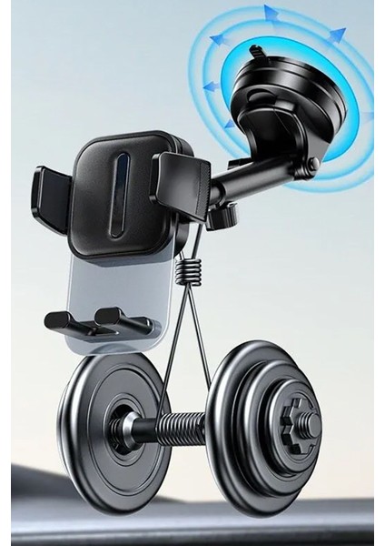 Gidon Üzeri Cama Yapışabilir Vantuzlu Özel Araç Içi Telefon Tutucu Yeni Nesil Kolay Yanal Destekli modelleri