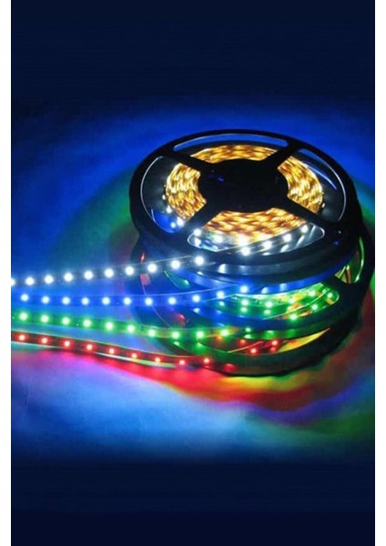 Şerit LED Rgb Uzaktan Kumandalı: Tak-Çalıştır, 5 Metre, 12 Volt