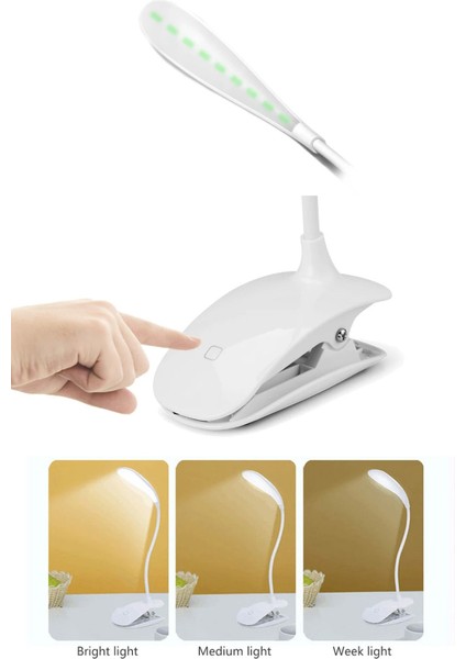 Çok Fonksiyonlu 360 Masa LED Işığı Gece Lambası Kitap Okuma