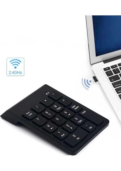 Mini Numaratör Numpad 2.4 Ghz USB Numaratör