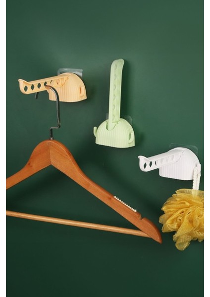 Açılır Kapanır 6 Delikli Askı Asma Apartı Yer Kapalamaz Yapışkanlı Duvara Kolayca Yapışır