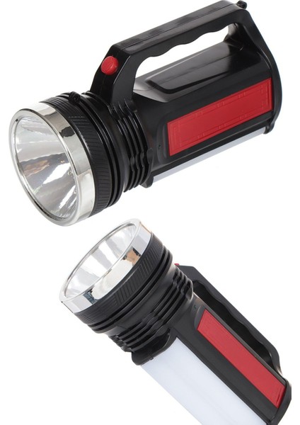 Şarjlı Çift Lambalı Uzun Menzilli El Feneri: 2000 mt Işık Kapsama Alanı fırsatları