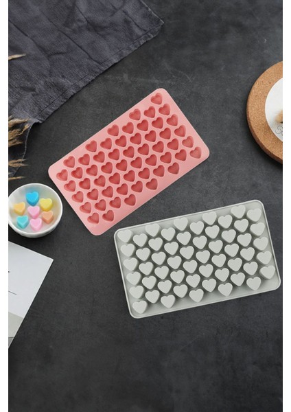 Kek Çikolata Pasta Kalıbı Kalp Şeklinde 55 Bölmeli Isıya Dayanıklı modelleri