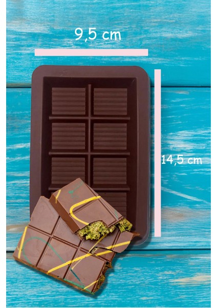 Dubai Çikolatası Için Çikolata Kalıbı 8 Bölmeli Yeni Trend Çikolata