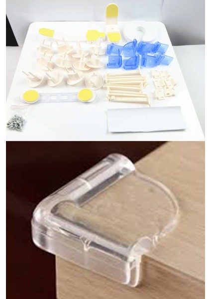 30 Parça Çocuk Güvenlik Seti Köşe Koruyucular Priz Koruyucular Klozet Kilidi indirimleri