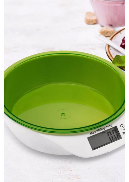 Sepetli Dijital Terazi: Hassas Mutfak Tartısı - 5 kg Kapasite, 1 gr Hassasiyet