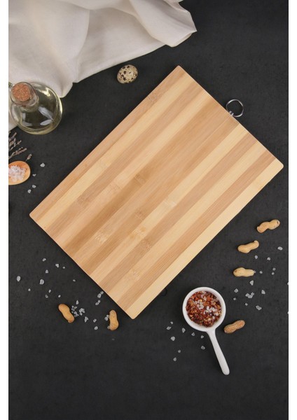 Kesim Tahtası 22X32 cm Bambu, Ahşap Salata ve Et Tahtası, Çok Amaçlı Kesim Panosu fiyatları