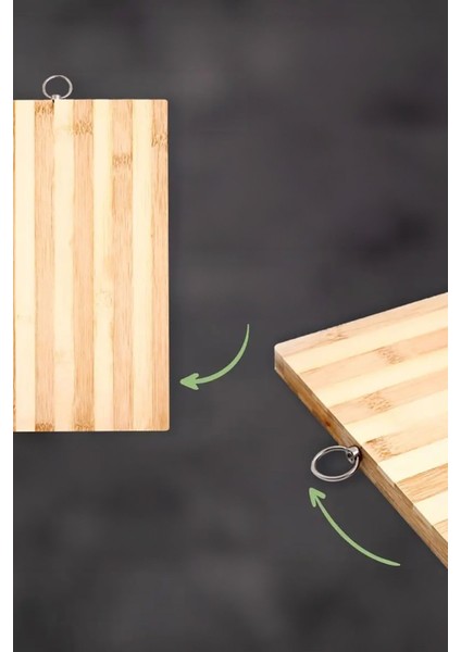 Kesim Tahtası 22X32 cm Bambu, Ahşap Salata ve Et Tahtası, Çok Amaçlı Kesim Panosu fırsatları