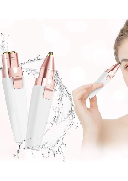 Şarjlı Kaş ve Tüy Alma Cihazı: Yüz, Burun, Yanak ve Bikini Bölgesi Için 2 Başlıklı Epilatör fırsatları