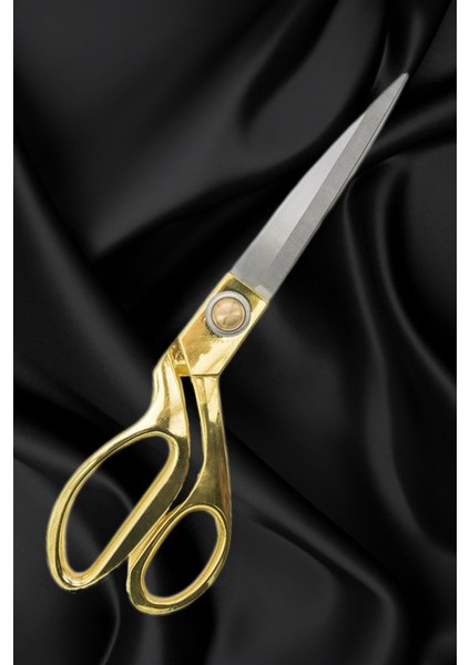 Gold Renk Kumaş Makası: Kot, Deri Kesim, Profesyonel Terzi, Çelik, Büyük Boy fiyatları