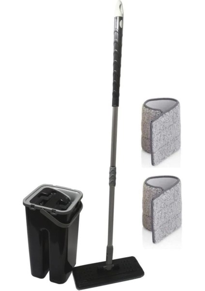 Temizleme Paspası Çift Taraflı Temizlenebilir Başlıklı Mikrofiber Temizlik Paspas Mop
