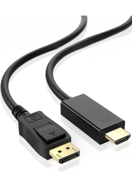Displayport To HDMI Kablo, Display Port Dp To HDMI Çevirici Dönüştürücü, 1.8 Metre