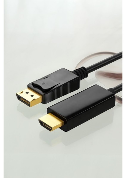 Displayport To HDMI Kablo, Display Port Dp To HDMI Çevirici Dönüştürücü, 1.8 Metre