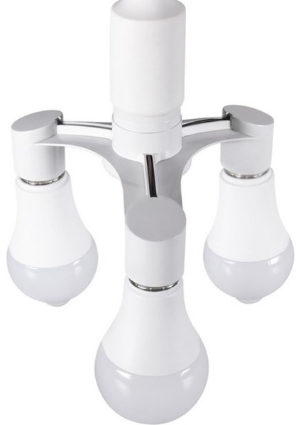 E27 3lü Duy Çoğaltıcı - Lamba Duy Çoklayıcı - E 27 3 In 1 Ampul Duy Çoğaltma Studio Lamp