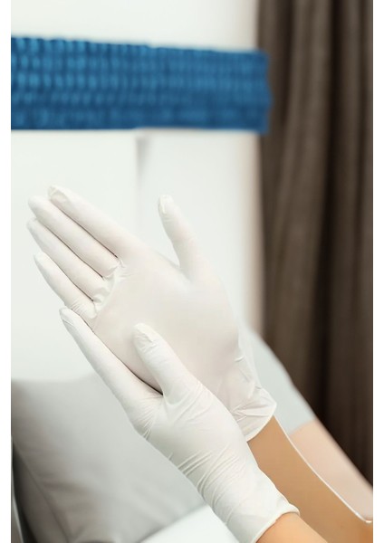 Beyaz Eldiven Pudralı Tıbbi Medikal Latex Eldiven Beyaz Eldiven 24 Adet fiyatları