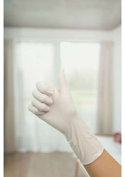 Beyaz Eldiven Pudralı Tıbbi Medikal Latex Eldiven Beyaz Eldiven 24 Adet modelleri