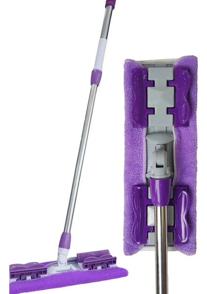 Sihirli Mop Yedek Bez Hediyeli, Yer Mopu, Fayans ve Duvar Yüzey Temizlik, Mikrofiber Paspas