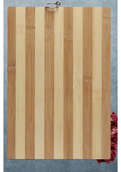 20X30 cm Bambu Kesim Panosu, Kesme Tahtası, Salata Tahtası, Et Tahtası Küçük Boy