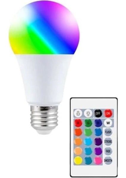 Renk Değiştiren 16 Farklı Renkte 9W Beyaz Kırmızı Yeşil Mavi Tasarruflu LED Ampul fiyatları