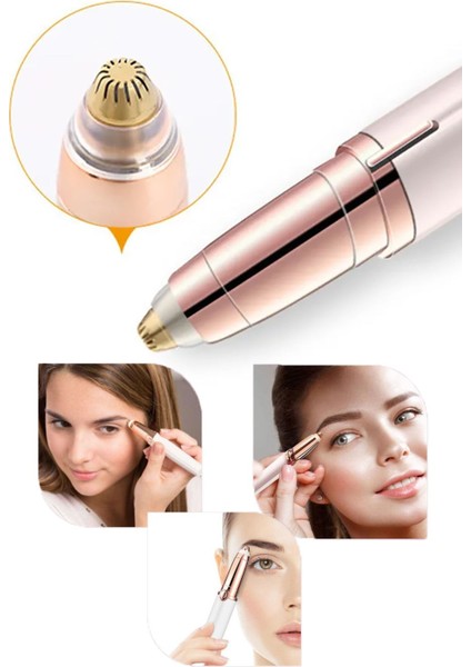 Mini Cep Epilatörü: Yüz ve Çene Için Işıklı Kaş ve Kıl Alma modelleri