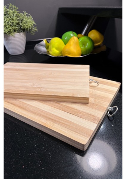 Tezgah Üstü Bambu Kesme Tahtası, Kaymaz Ekmek Tahtası 20X30X1.4 Cm, Kesme Tepsisi fiyatları