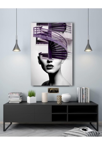 - Kadın Silüeti Cam Tablo modelleri