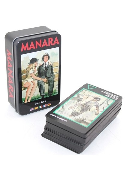 Metal Kutulu Tarot Kartı Manara
