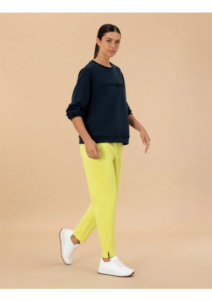 Kadın Regular Fit Eşofman Altı-Lime