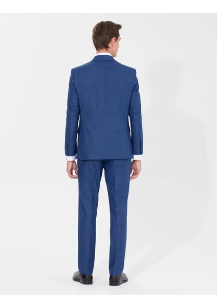Erkek Slim Fit Takım Elbise-Indigo fırsatları
