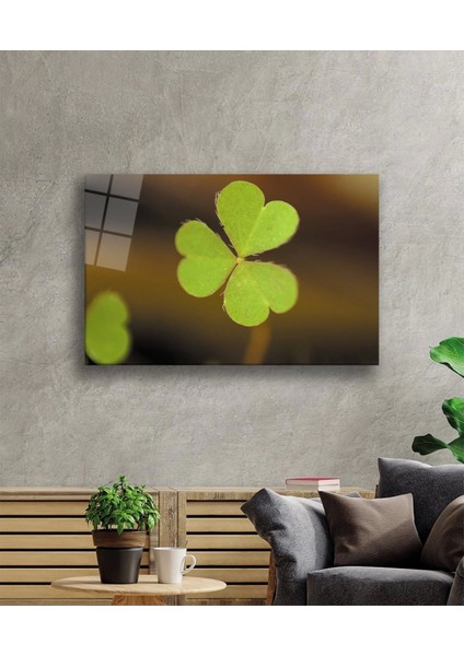 - Üç Yapraklı Yonca Yeşil Cam Tablo fiyatları