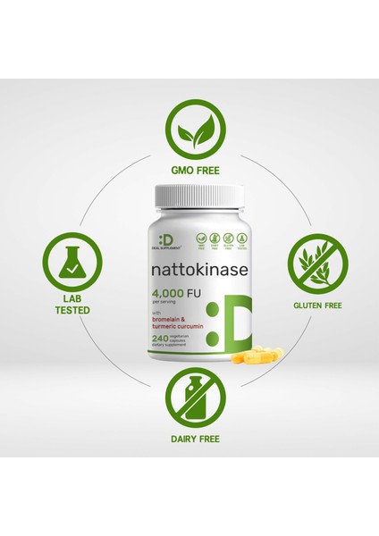Nattokinase Bromelain 4,000 Fu Per Serving, 240 Veggie Capsules fiyatları