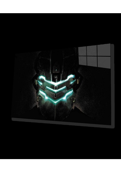 - Yeşil Işıklı Robot Cam Tablo Green Light Robot