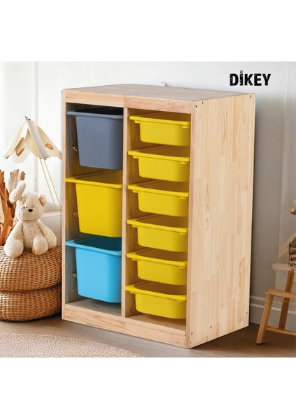 Joykidstoy Dikey Oyuncak Organizatör Dolabı (Ahşap)