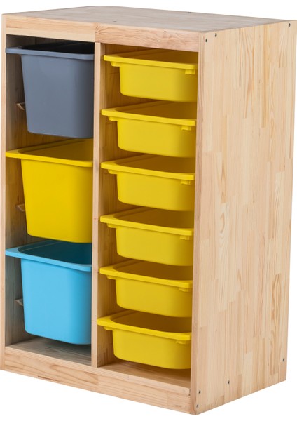 Joykidstoy Dikey Oyuncak Organizatör Dolabı (Ahşap)